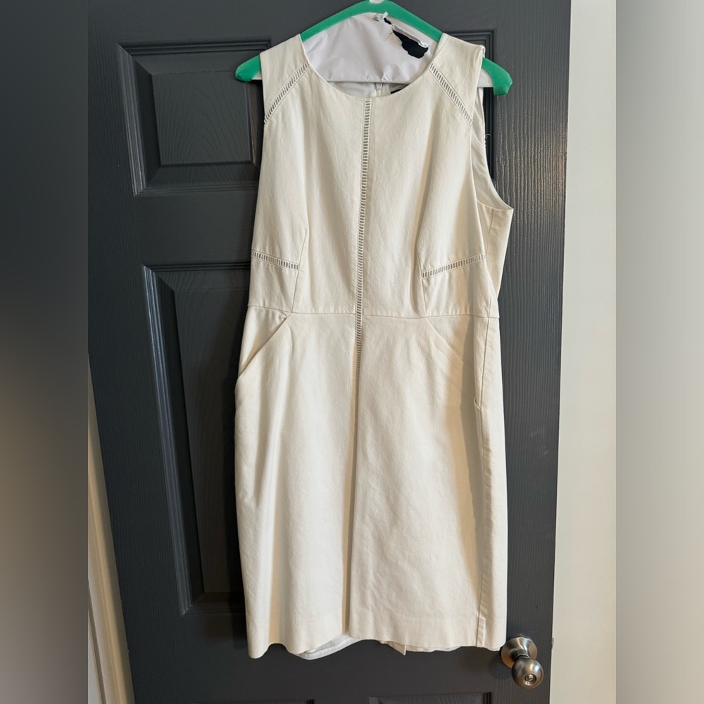 JCrew white sleeveless dress